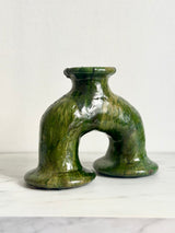 Vase sculptural en céramique émaillée de Tamegroute