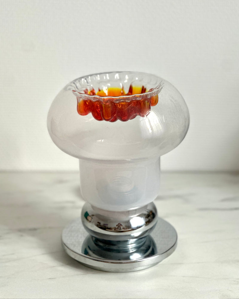 Lampe champignon en verre de Murano, attribuée à Mazzega — Italie, années 1970
