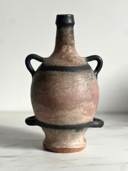 Vase amphore à quatre anses — Willy Biron, Bouffioulx, Belgique, circa 1960