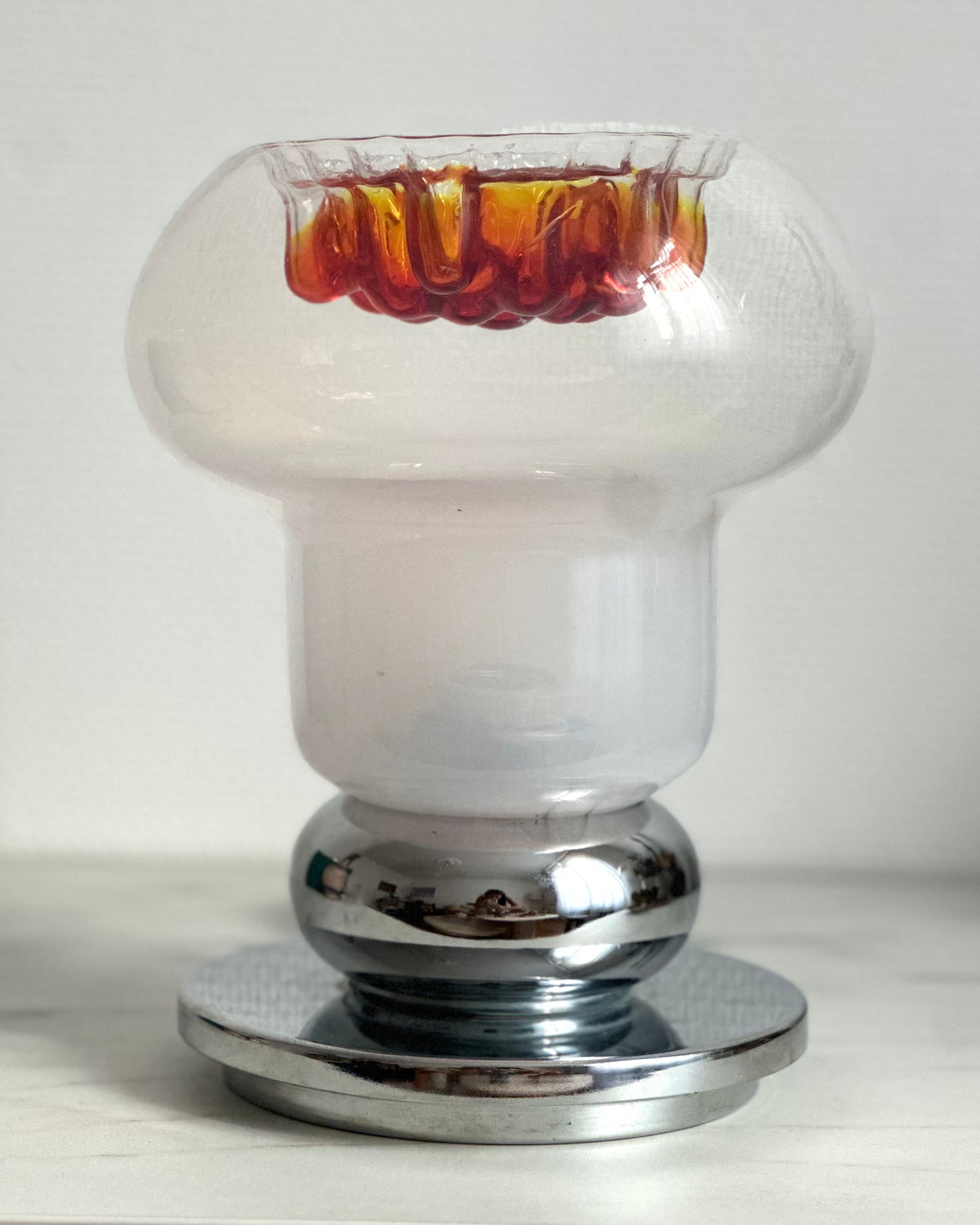 Lampe champignon en verre de Murano, attribuée à Mazzega — Italie, années 1970