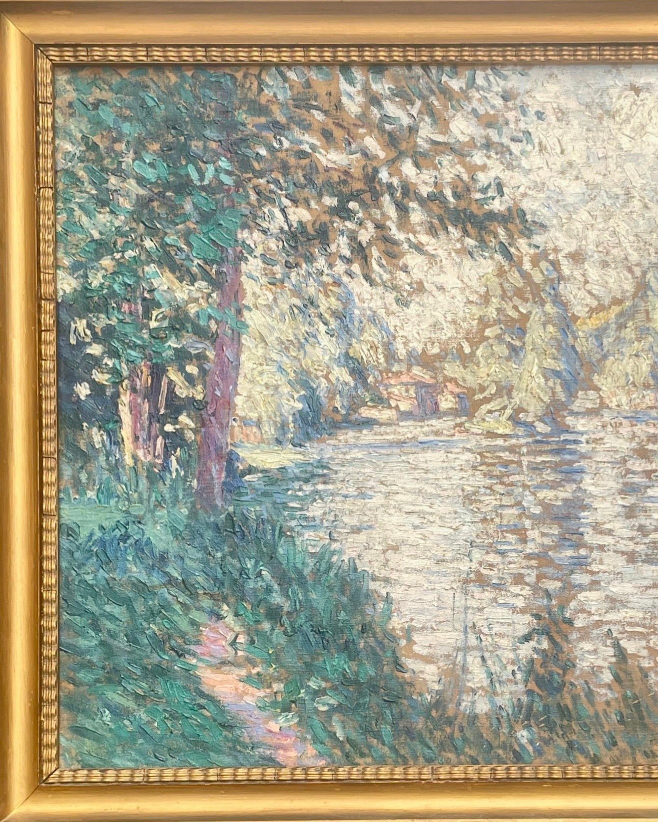 Pierre Thomas (1865-1930) — Bord de rivière en Limousin, huile sur toile