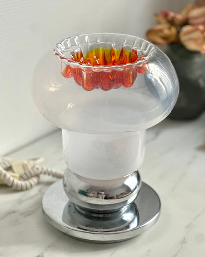 Lampe champignon en verre de Murano, attribuée à Mazzega — Italie, années 1970