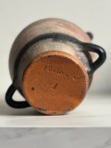 Vase amphore à quatre anses — Willy Biron, Bouffioulx, Belgique, circa 1960