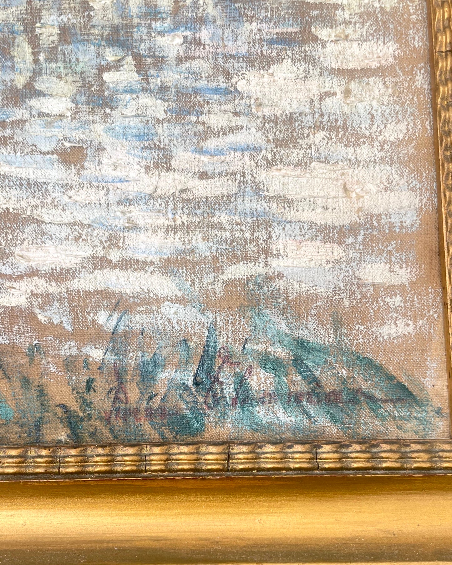 Pierre Thomas (1865-1930) — Bord de rivière en Limousin, huile sur toile