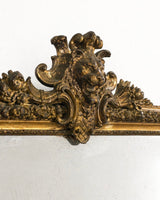 Miroir à fronton au lion — France, XIXe siècle